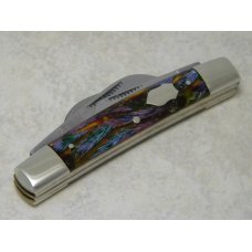 Bulldog Brand Germany Purple Leaf "Bulldog Brand" Etch Congress Knife c.2000 Bulldog Brand Germany Purple Leaf "Bulldog Brand" Etch Congress Knife c.2000
