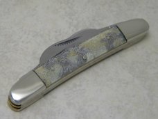 Bulldog Brand Germany Silver Fingerprint 25 Years Congress Knife c.2004