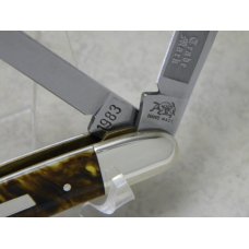 Bulldog Brand Germany Dark Autumn "Pit Bulls Trade Mark" Congress Knife c.1983 Bulldog Brand Germany Dark Autumn "Pit Bulls Trade Mark" Congress Knife c.1983