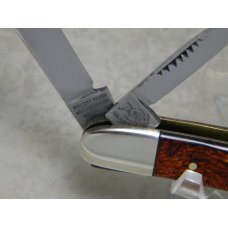 Bulldog Brand Germany Red Swirl "Tobacco" Congress Knife c.1983 Bulldog Brand Germany Red Swirl "Tobacco" Congress Knife c.1983