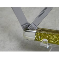 Bulldog Brand Germany Gold Flake Congress Knife c.2007 with Bar Shield Bulldog Brand Germany Gold Flake Congress Knife c.2007 with Bar Shield