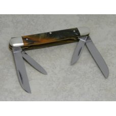 Bulldog Brand Germany Orange and Black Congress Knife c.2004 with Bar Shield Bulldog Brand Germany Orange and Black Congress Knife c.2004 with Bar Shield