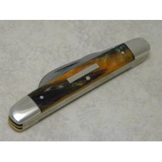 Bulldog Brand Germany Orange and Black Congress Knife c.2004 with Bar Shield Bulldog Brand Germany Orange and Black Congress Knife c.2004 with Bar Shield
