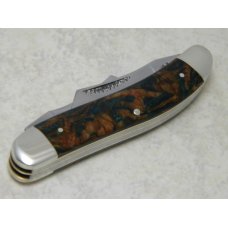 Bulldog Brand Germany Forest Swirl Sowbelly "Card Series" Knife c.1995 with Diamond Shield Bulldog Brand Germany Forest Swirl Sowbelly "Card Series" Knife c.1995 with Diamond Shield