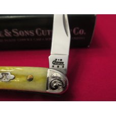 Case XX SFO Yellow Bone Handle Tiny Toothpick Scrolled Bolsters Pattern # 610096 SS Case XX SFO Yellow Bone Handle Tiny Toothpick Scrolled Bolsters Pattern # 610096 SS