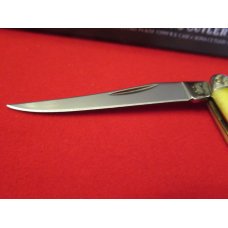 Case XX SFO Yellow Bone Handle Tiny Toothpick Scrolled Bolsters Pattern # 610096 SS Case XX SFO Yellow Bone Handle Tiny Toothpick Scrolled Bolsters Pattern # 610096 SS