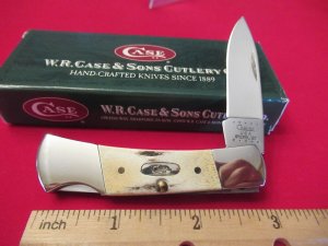  Case XX Stag Handle  Mini Folding Lock Back Pattern # 51225L SS 