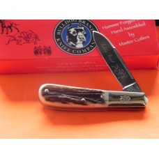 2007 Bulldog Brand, HAND MADE, 1 Blade Barlow w/ Fantastic Deer Stag Handles & Blade Etch +Orig Box 2007 Bulldog Brand, HAND MADE, 1 Blade Barlow w/ Fantastic Deer Stag Handles & Blade Etch +Orig Box