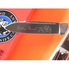 2007 Bulldog Brand, HAND MADE, 1 Blade Barlow w/ Fantastic Deer Stag Handles & Blade Etch +Orig Box 2007 Bulldog Brand, HAND MADE, 1 Blade Barlow w/ Fantastic Deer Stag Handles & Blade Etch +Orig Box
