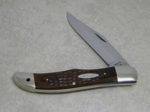 Case XX USA 7 Dot (1973) Wood 6165 SAB Folding Hunter Knife
