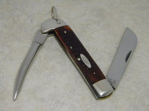 Case XX Stainless USA 1970's Red Bone 6246R Riggers Knife