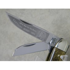 Bulldog Brand Germany Gold Dust "110th Kentucky Derby" Sowbelly Stockman Knife c.1984 Bulldog Brand Germany Gold Dust "110th Kentucky Derby" Sowbelly Stockman Knife c.1984