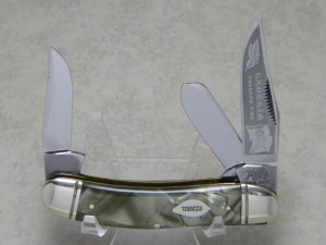 Bulldog Brand Germany Green Pearl "Georgia Tobacco King" Sowbelly Stockman Knife c.1984