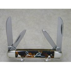 Bulldog Brand Germany Green Duck Feather "Jim Parker" 4 Blade Congress Knife c.2004 Bulldog Brand Germany Green Duck Feather "Jim Parker" 4 Blade Congress Knife c.2004