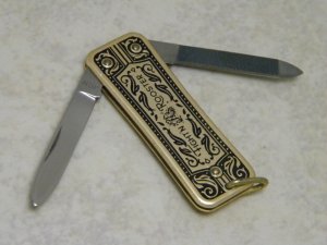 Fight'n Rooster Germany JRN Gold Miniature Watch Fob Lobster Knife