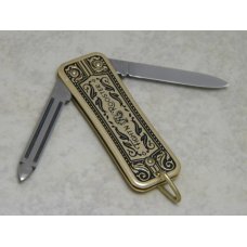Fight'n Rooster Germany JRN Gold Miniature Watch Fob Lobster Knife Fight'n Rooster Germany JRN Gold Miniature Watch Fob Lobster Knife