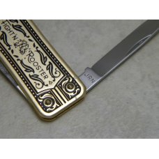 Fight'n Rooster Germany JRN Gold Miniature Watch Fob Lobster Knife Fight'n Rooster Germany JRN Gold Miniature Watch Fob Lobster Knife