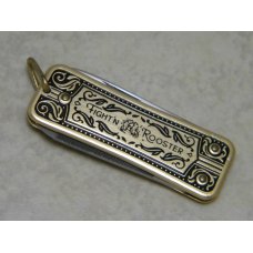 Fight'n Rooster Germany JRN Gold Miniature Watch Fob Lobster Knife Fight'n Rooster Germany JRN Gold Miniature Watch Fob Lobster Knife