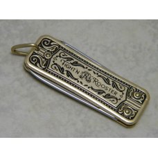 Fight'n Rooster Germany JRN Gold Miniature Watch Fob Lobster Knife