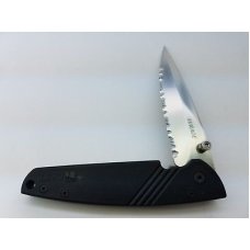 CRKT 6722 Small Mirage Fully Serrated Linerlock Folding Pocket Knife w/Clip CRKT 6722 Small Mirage Fully Serrated Linerlock Folding Pocket Knife w/Clip