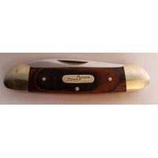 Buck 389 Canoe 2 Bladed Traditional Folding Pocket Knife Wood Handles 