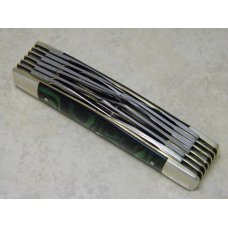 Fight'n Rooster Germany Green & Black 12 Blade Congress Knife 1 of only 100 made c.1985
