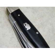 Fight'n Rooster Germany Celebrated Black Coal Miner 6 Blade Stockman Knife - Rare