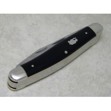 Fight'n Rooster Germany Celebrated Black Coal Miner 6 Blade Stockman Knife - Rare
