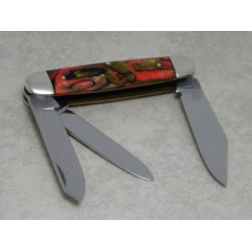 Fight'n Rooster Germany Celebrated Rose, Gold & Black 3 Backspring Whittler Knife - 1 of 250 Fight'n Rooster Germany Celebrated Rose, Gold & Black 3 Backspring Whittler Knife - 1 of 250