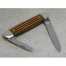 Fight'n Rooster Germany Celebrated Orange & Black Stripe "Family First" Pen Knife - 1 of 100