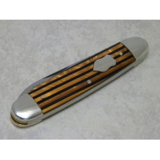 Fight'n Rooster Germany Celebrated Orange & Black Stripe "Family First" Pen Knife - 1 of 100