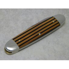 Fight'n Rooster Germany Celebrated Orange & Black Stripe "Family First" Pen Knife - 1 of 100