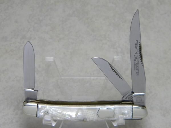 Fight'n Rooster Germany Celebrated Stainless Snakeskin Pearl Stockman Knife Fight'n Rooster Germany Celebrated Stainless Snakeskin Pearl Stockman Knife
