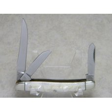 Fight'n Rooster Germany Celebrated Stainless Snakeskin Pearl Stockman Knife Fight'n Rooster Germany Celebrated Stainless Snakeskin Pearl Stockman Knife