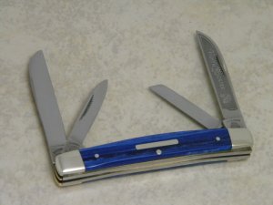 Fight'n Rooster Germany Celebrated Blue Wave 4 Blade Congress Knife