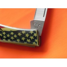 Vintage Case xx 1994 Single Blade Lock Back Pocket Knife w/ American Flag & Eagle Flying Art Handles Vintage Case xx 1994 Single Blade Lock Back Pocket Knife w/ American Flag & Eagle Flying Art Handles