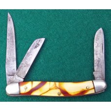 Schrade Walden #896 Open Stock Butter & Molasses Stockman Schrade Walden #896 Open Stock Butter & Molasses Stockman