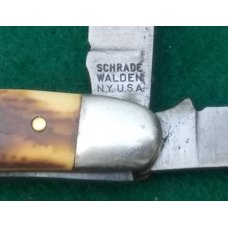 Schrade Walden K-Horn Slim Premium Stock Knife 