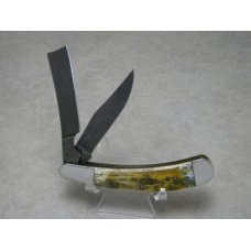 Parker Edwards Alabama, USA Bone Damascus ABCA Lmtd. Edition One Arm Razor Trapper Knife c.1987 Parker Edwards Alabama, USA Bone Damascus ABCA Lmtd. Edition One Arm Razor Trapper Knife c.1987
