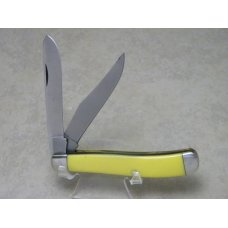 Buck 329 USA Yellow Delrin 2-Blade Trapper Knife Buck 329 USA Yellow Delrin 2-Blade Trapper Knife