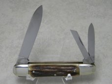 Kissing Crane Solingen, Germany Stag Anglo Saxon Whittler Knife Billy Yank USA - c.1976 Kissing Crane Solingen, Germany Stag Anglo Saxon Whittler Knife Billy Yank USA - c.1976