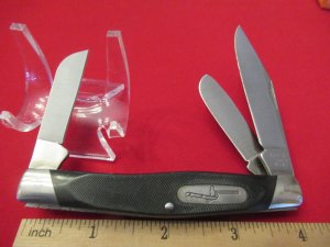 Buck Black Delrin Saw Cut Stockman Pattern 301