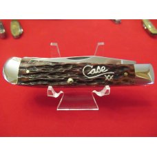 Case XX Silver Script Bone Handle Trapper Pattern # 6254 SS Case XX Silver Script Bone Handle Trapper Pattern # 6254 SS