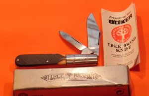 Boker 2 Blade Barlow with Derlin Handles M/NM & NOS - Newer Model in Orig Box and Paper Work