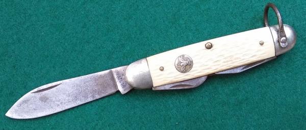 Ulster White Handled Boy Scout Knife 