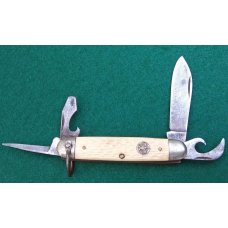 Ulster White Handled Boy Scout Knife 