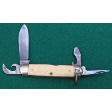 Ulster White Handled Boy Scout Knife 