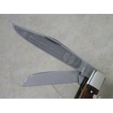 Bulldog Brand Germany Orange Blue Black "Bulldog Brand" Etch Punch Stockman Knife - Federal Shield Bulldog Brand Germany Orange Blue Black "Bulldog Brand" Etch Punch Stockman Knife - Federal Shield