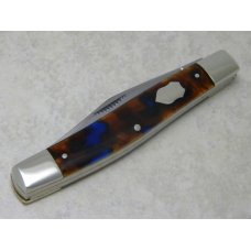 Bulldog Brand Germany Orange Blue Black "Bulldog Brand" Etch Punch Stockman Knife - Federal Shield Bulldog Brand Germany Orange Blue Black "Bulldog Brand" Etch Punch Stockman Knife - Federal Shield