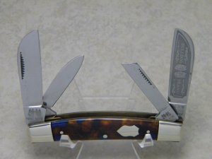 Bulldog Brand Germany Orange Blue Black Congress Knife - Federal Shield